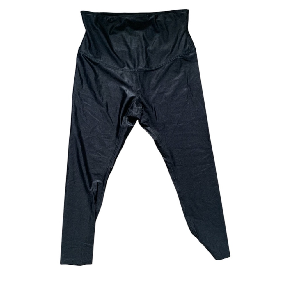 Belly Bandit Black Metallic Athletic Leggings L